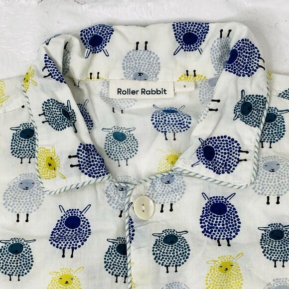 Roller Rabbit Men's sz S Sheep Pajamas Set - Picture 5 of 16